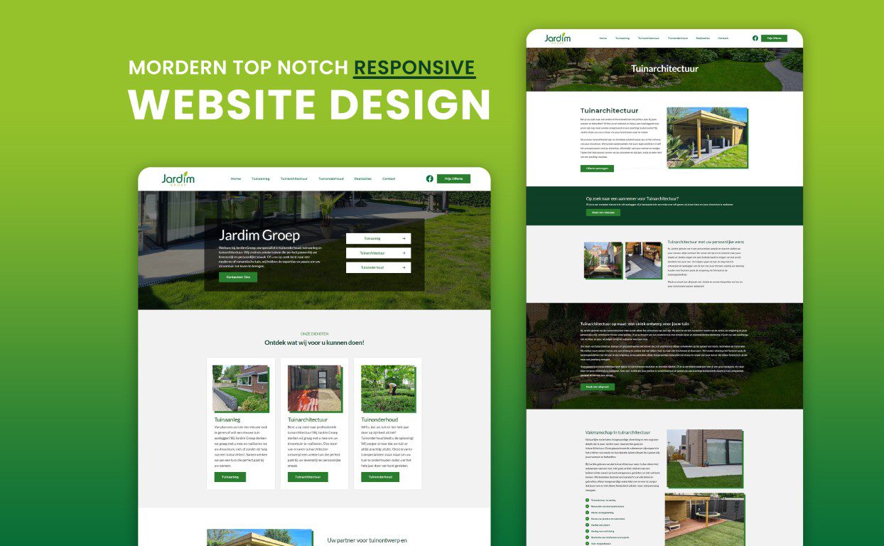 SEO webdesign for gardener