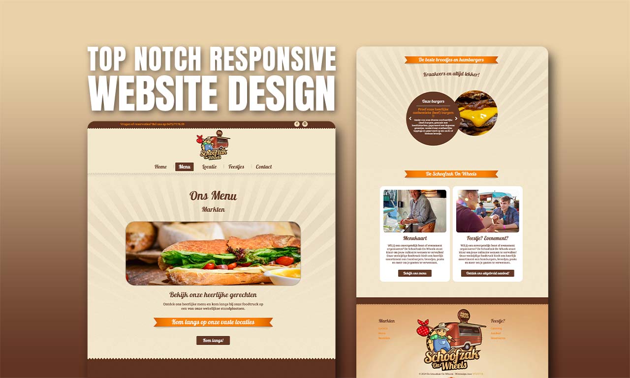 Custom webdesign for Foodtruck