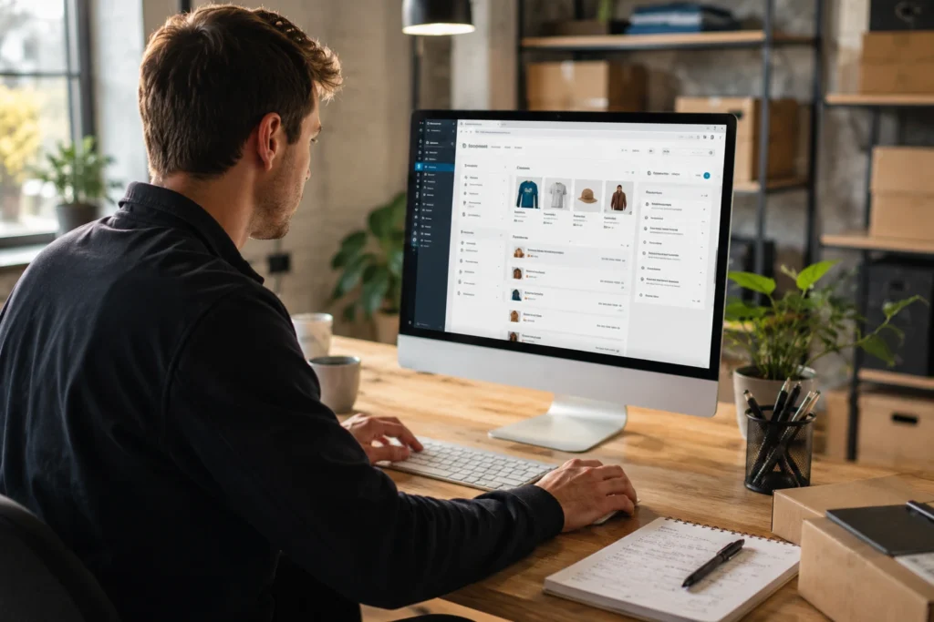 Ondernemer kijkt naar platform om niouwe webshop te starten en zelf te beheren
