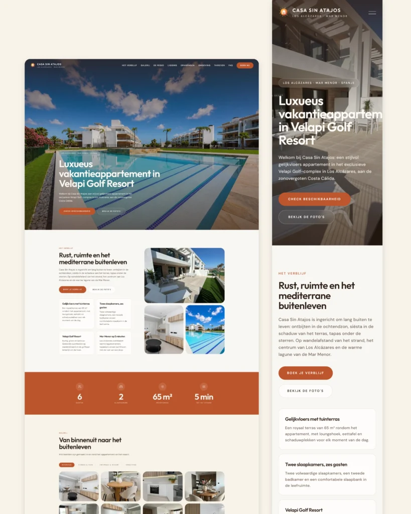 Integrations & Automations Integrations Boeking website voor Casa Sin Atajos