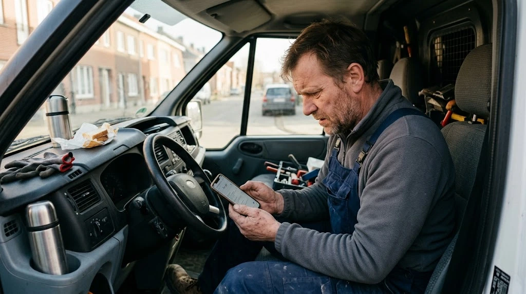 Vakman zoekt zichzelf op Google en wordt niet gevonden tussen de resultaten