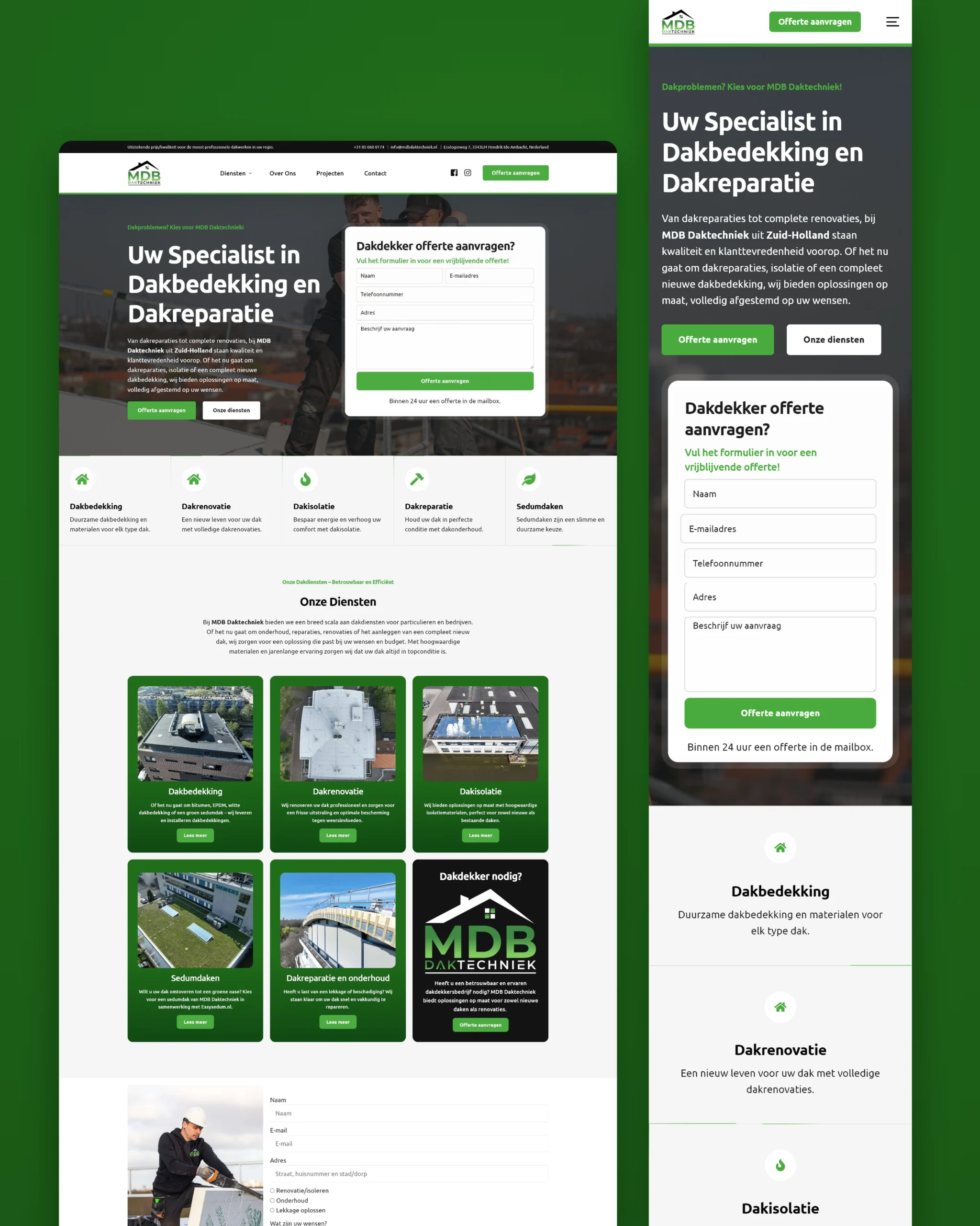 Website voor dakwerkers dakwerkers